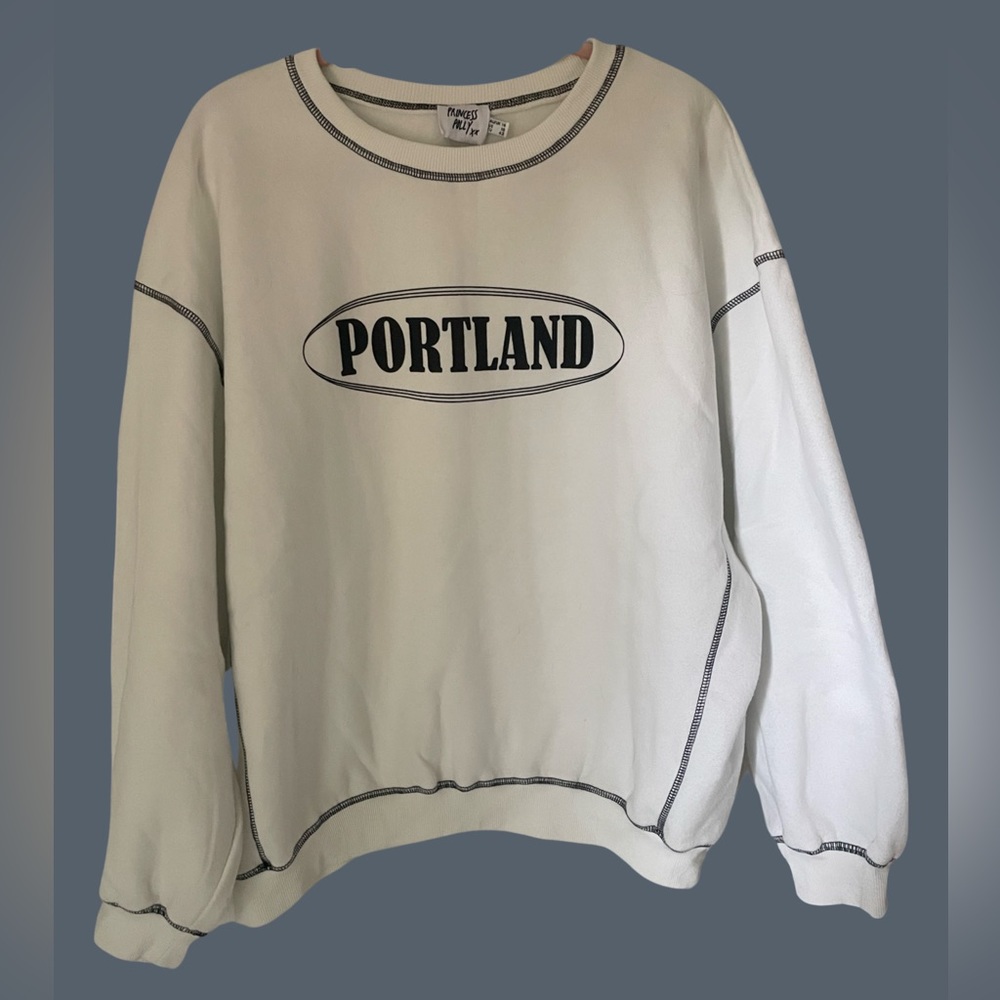 Princess Polly Portland Oversized Crew Neck Sweatshirt